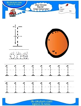 Çocuklar İçin Çizgi Çalışma Sayfaları 